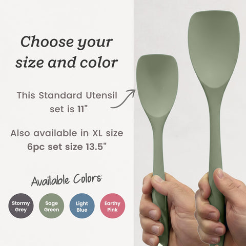 StarPack Home utensils beside ruler showing 11-inch size and control