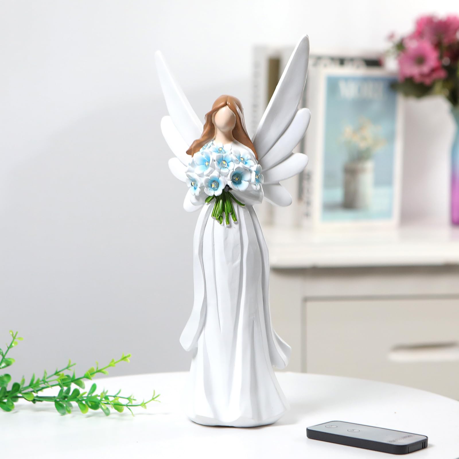 Starryfill glowing bouquet of ten LED flowers demonstrating warm light and calming effect