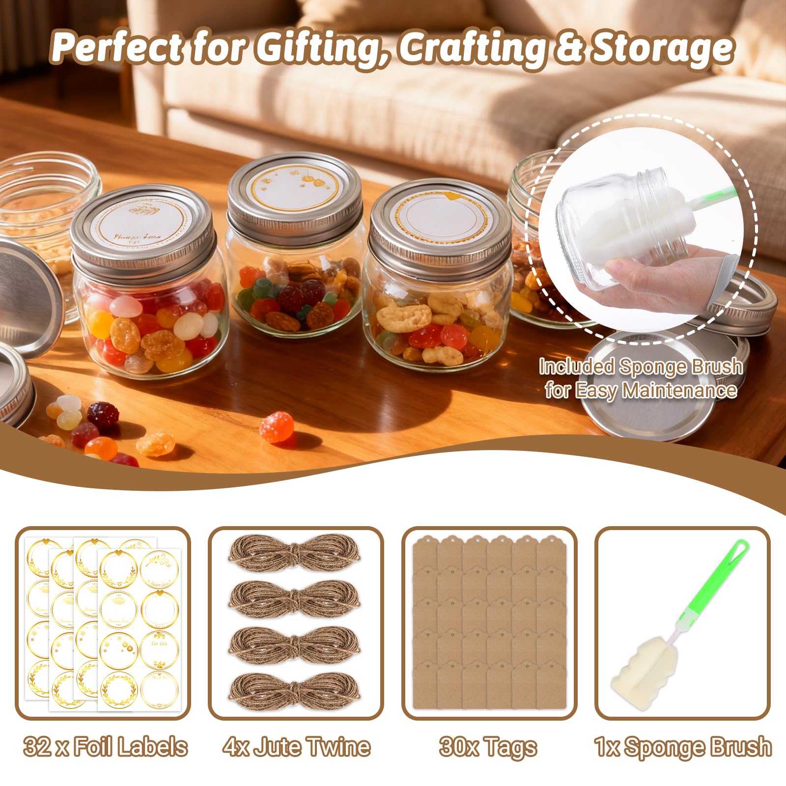 STARSIDE crafting kit laid out with labels twine and tags for personalized gifting