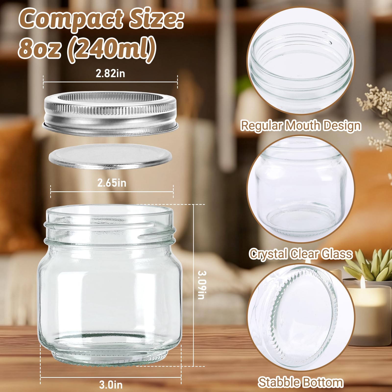 STARSIDE two-piece lids and bands displayed to highlight airtight seal and secure closure