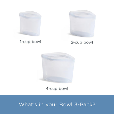 Stasher bowls inside dishwasher demonstrating easy cleanup benefit