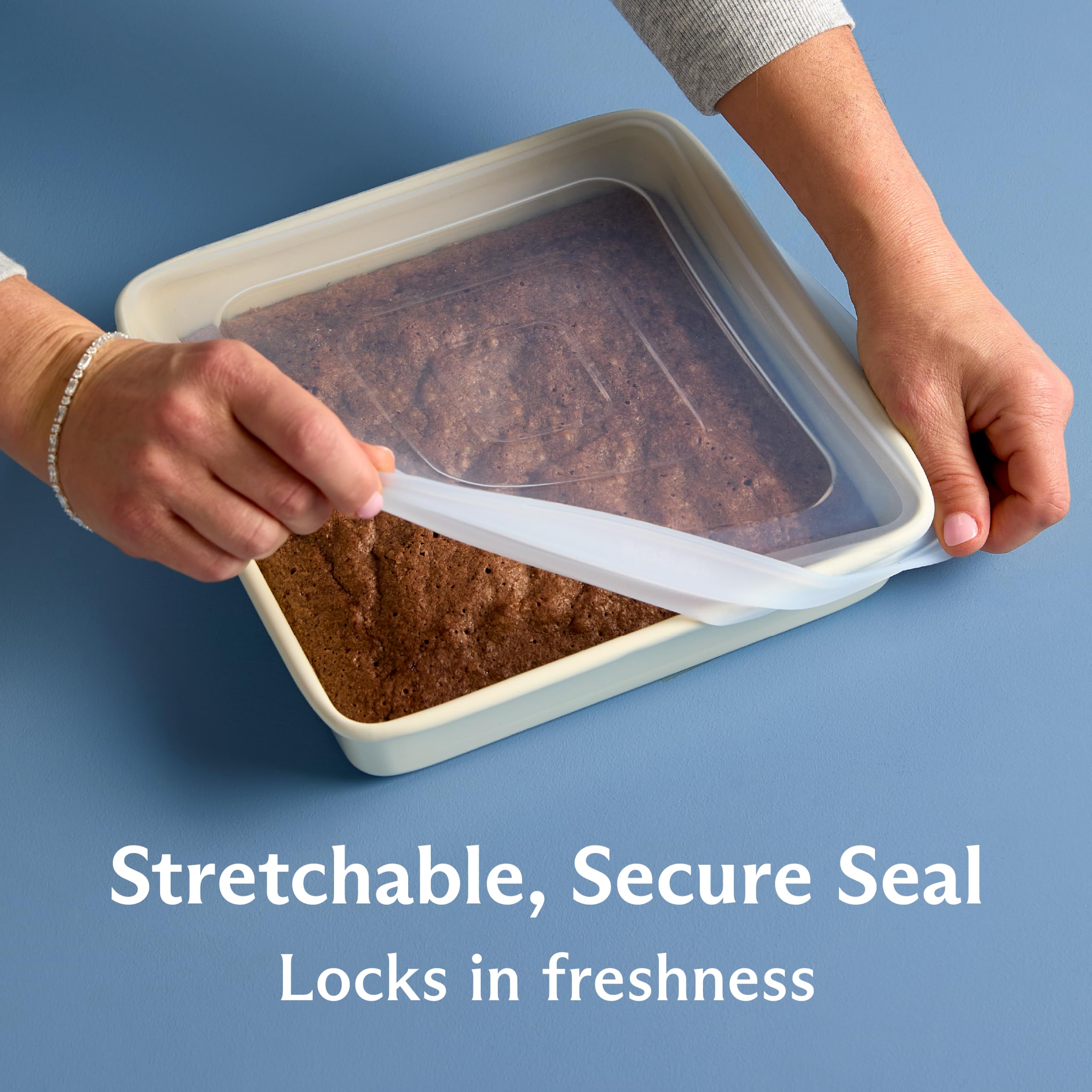 Stasher close-up of silicone texture highlighting durable food-safe material benefit