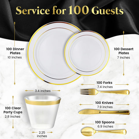 Stately Elegance Designs salad plate detail highlighting white surface and gold accent for polished tables