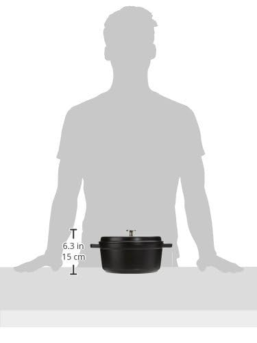 STAUB smooth enamel base underside showing stovetop compatibility and stability