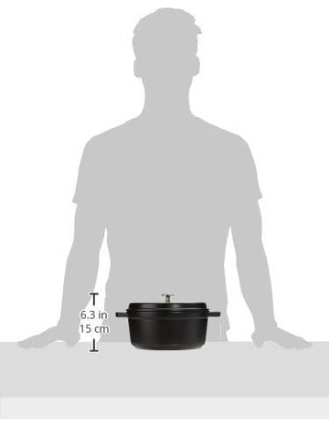 STAUB smooth enamel base underside showing stovetop compatibility and stability