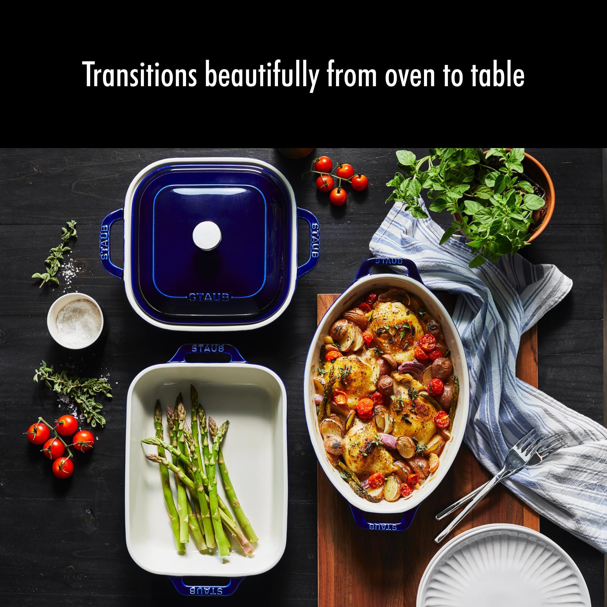 STAUB enamel close-up texture, durable scratch-resistant finish benefit
