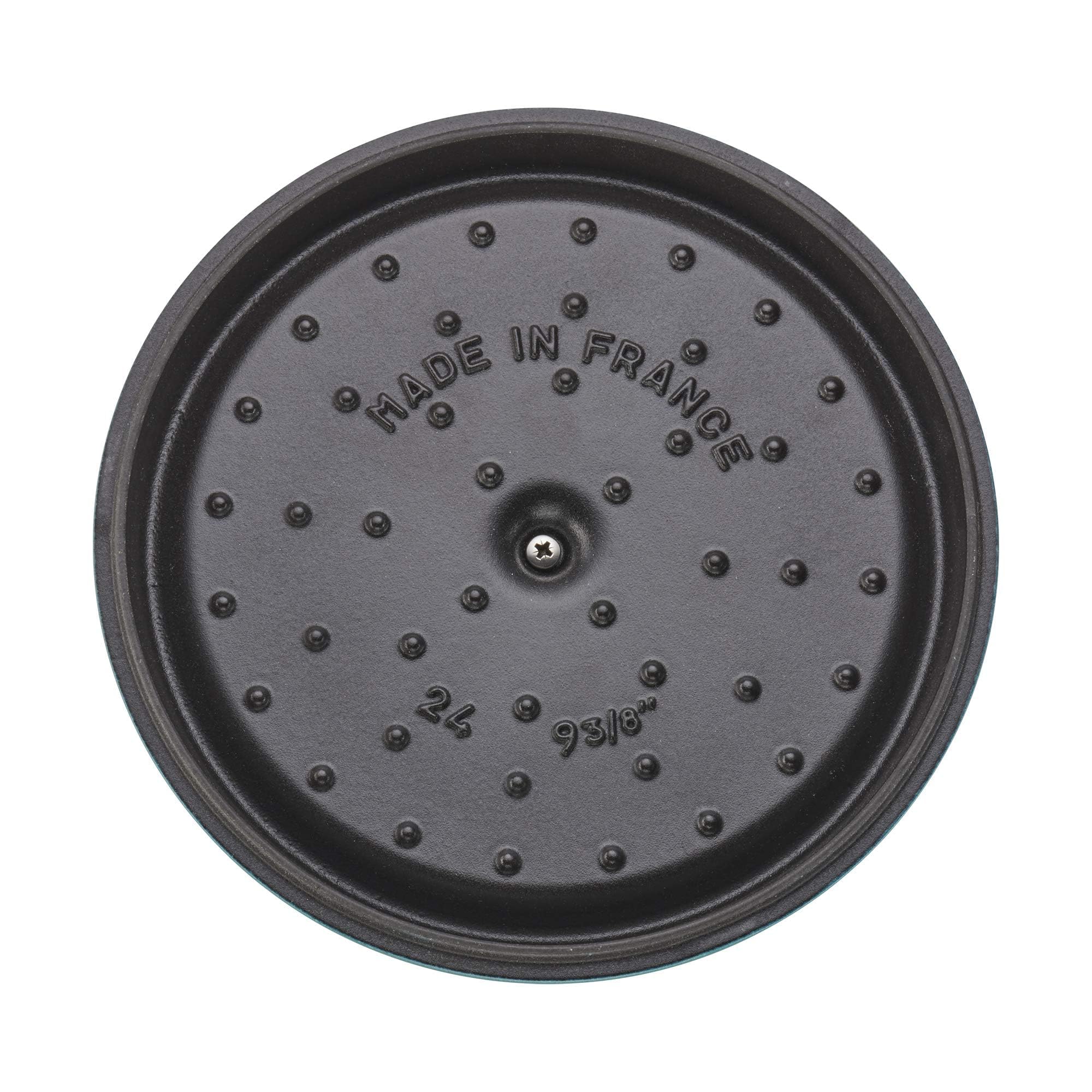 STAUB cocotte filled with stew on table, serving-ready and visually appealing