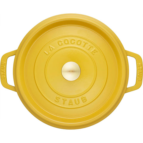 Staub cutaway view demonstrating braising action and sealed moisture return
