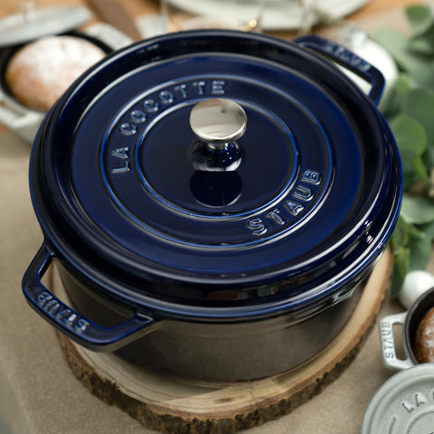 STAUB cocotte served on table showing attractive presentation and serving ease