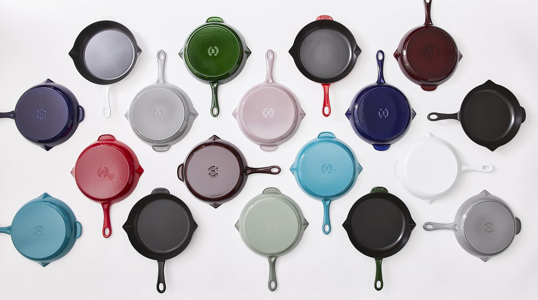 STAUB on table in white setting showing stovetop-to-table presentation benefit