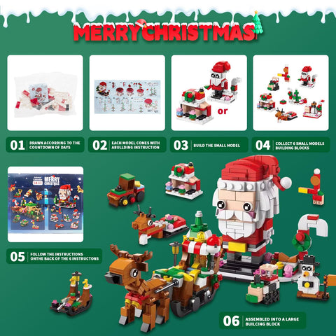 STBEIMEIMY open advent door revealing numbered bag and surprise daily build