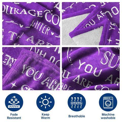 SteadStyle neatly folded blanket styled as a thoughtful gift