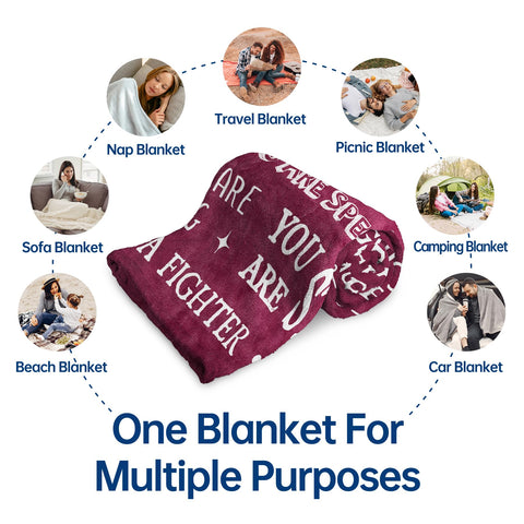 SteadStyle gift-wrapped blanket in lifestyle setting conveying thoughtful presentation