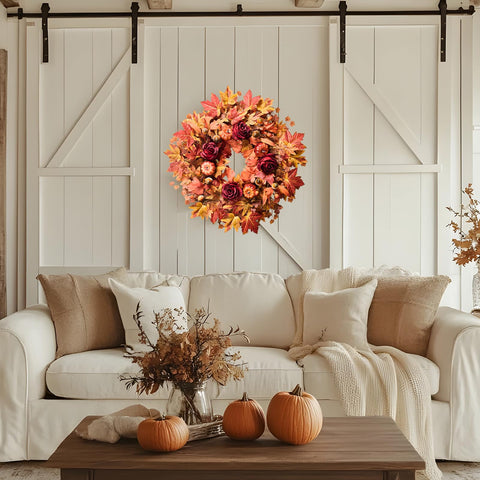 Steamrose decorative pumpkin cluster adding seasonal charm and dimension