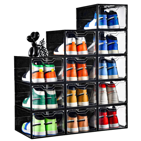 Stebopum front view showing clear magnetic door for quick shoe identification