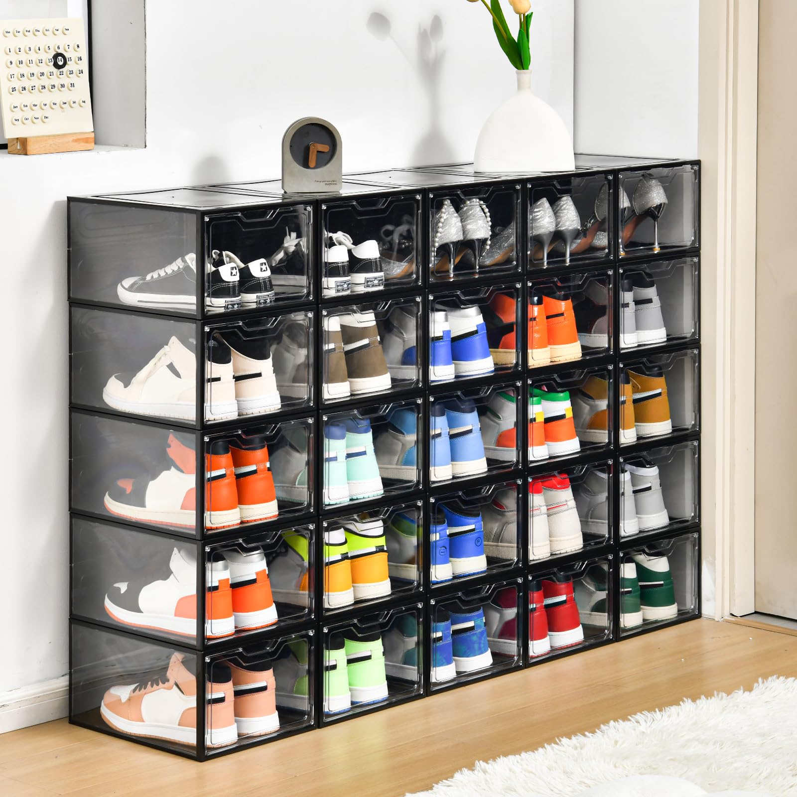 Stebopum size comparison showing a US size 12 shoe fitting comfortably