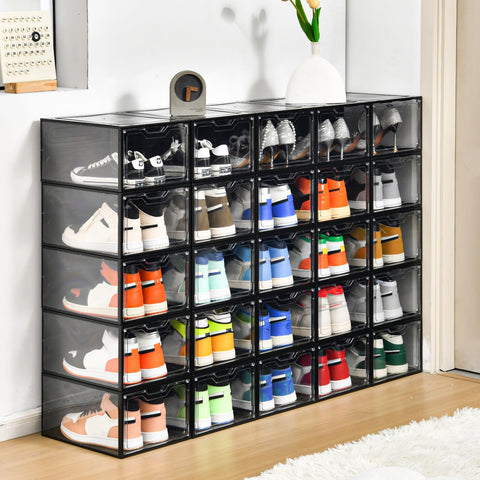Stebopum size comparison showing a US size 12 shoe fitting comfortably