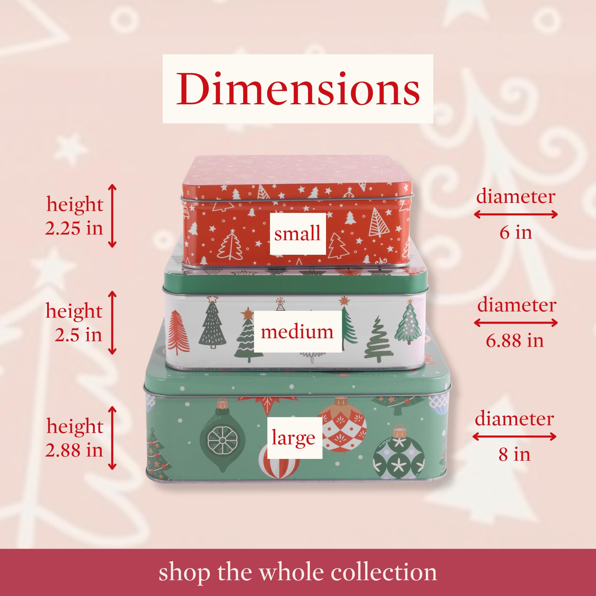 STEEL MILL AND CO. nesting tins stacked compactly for easy storage