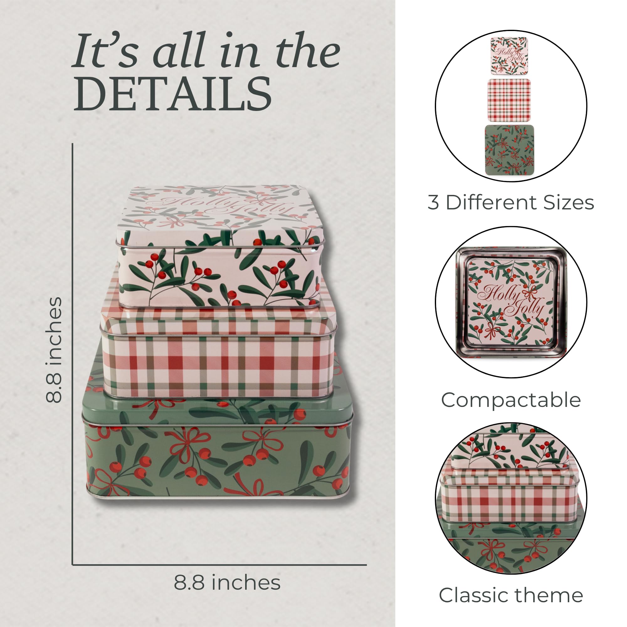 STEEL MILL AND CO. tins filled with cookies ready to gift conveying attractive presentation