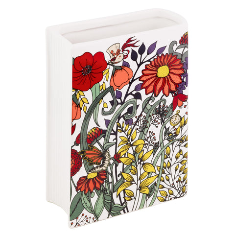 Steel Mill & Co. side profile highlighting the slim book silhouette and space-saving benefit