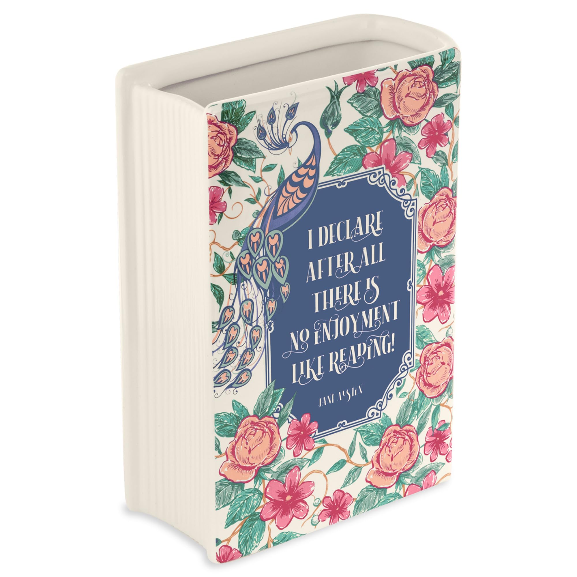 Steel Mill & Co. back showing printed quote and literary gift appeal