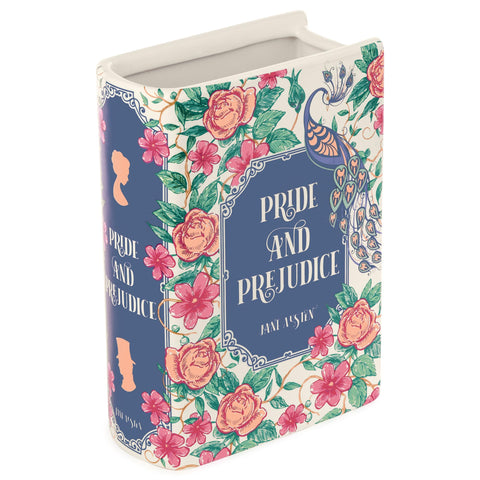 Steel Mill & Co. front cover view showing book-style vase and classic decor benefit