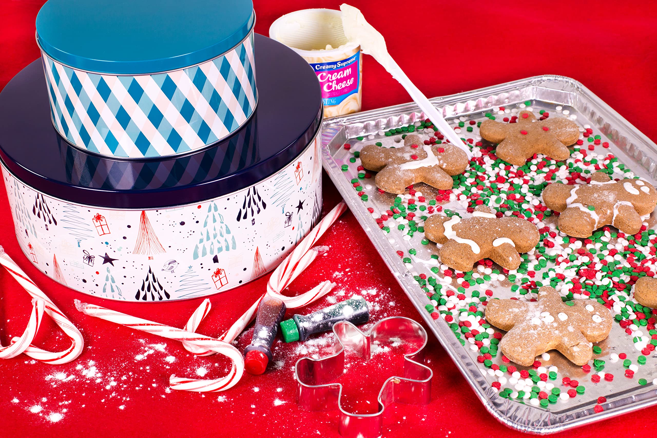 Steel Mill & Co. tins presented as a wrapped gift, perfect hostess solution