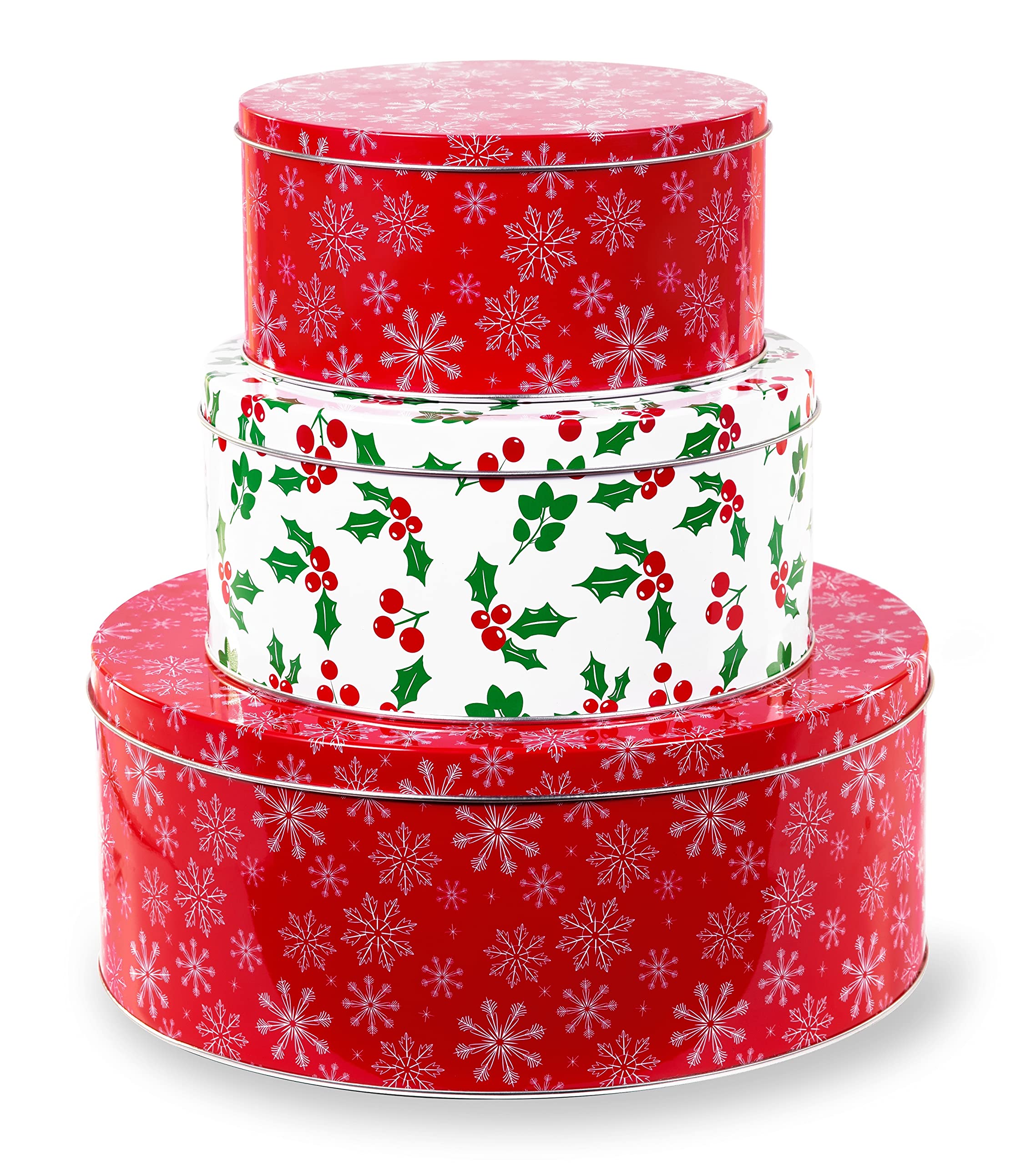 Steel Mill & Co. front packaging view showing snowflake and holly design, festive presentation