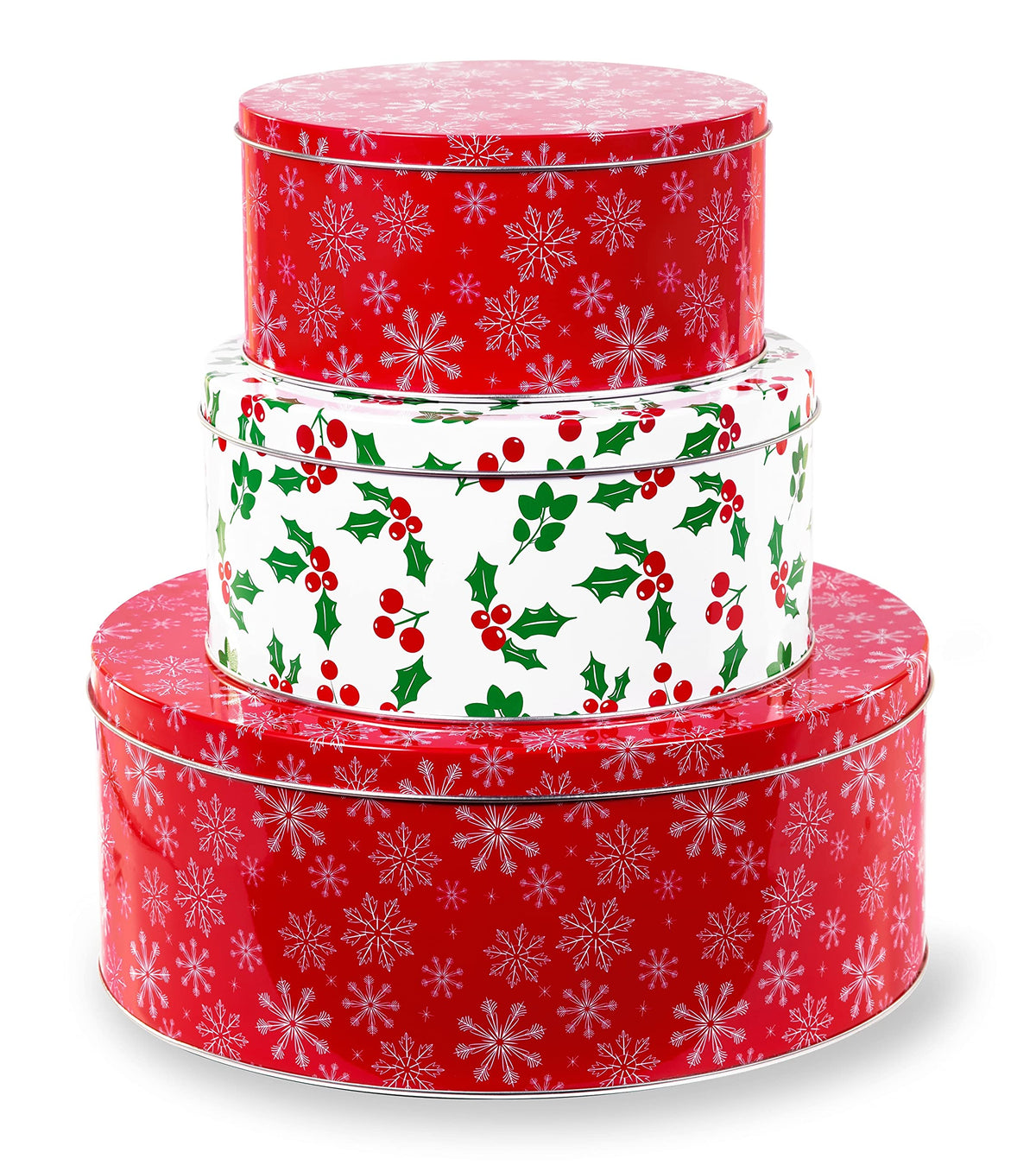 Steel Mill & Co. front packaging view showing snowflake and holly design, festive presentation