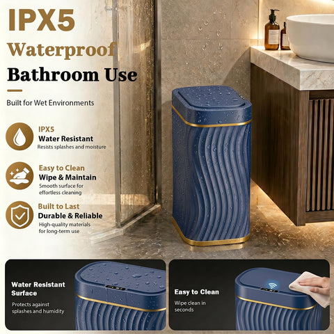 steo spce open lid with hand nearby showing automatic operation for easy disposal