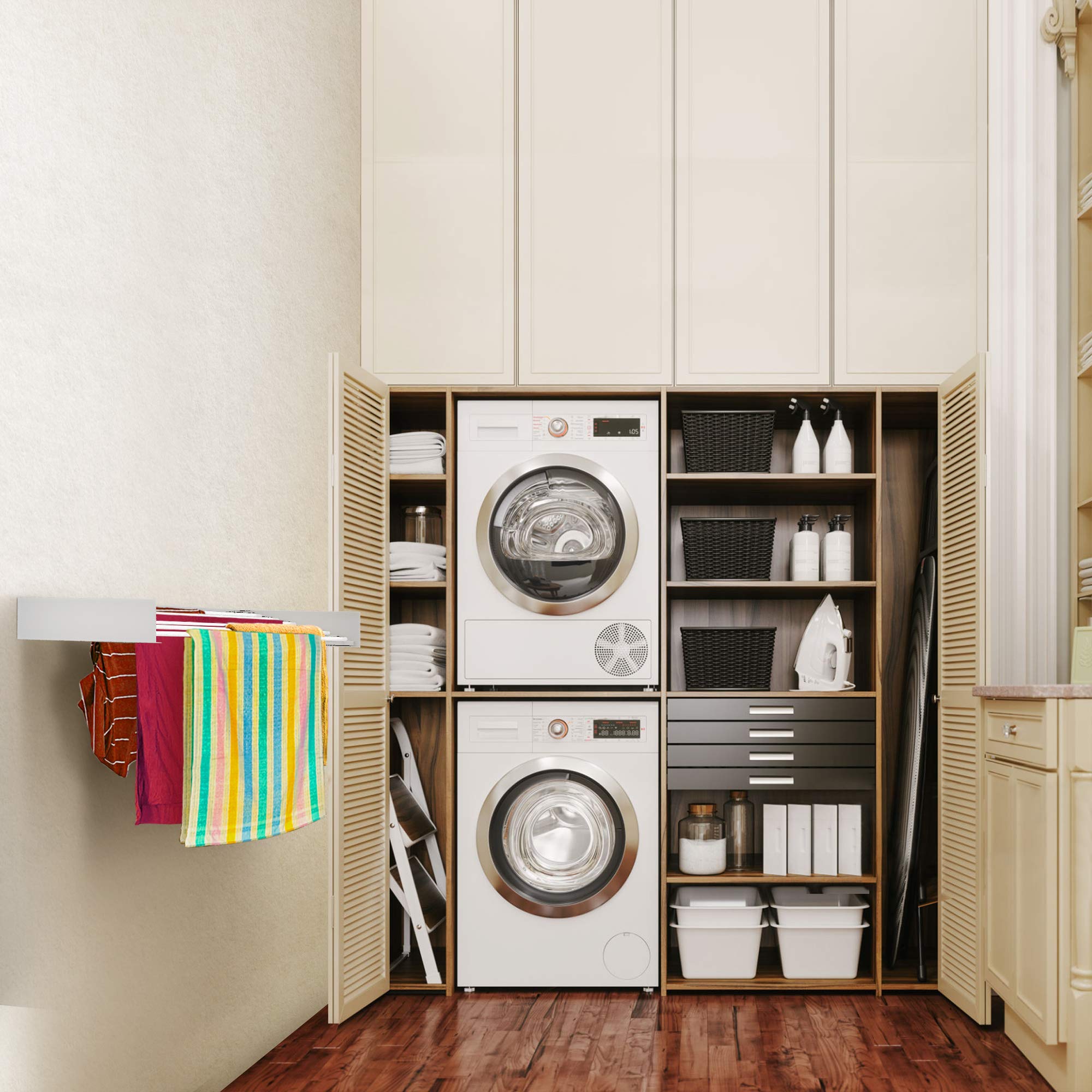 Step Up wall template and long screwdriver bit included benefit easy, accurate installation