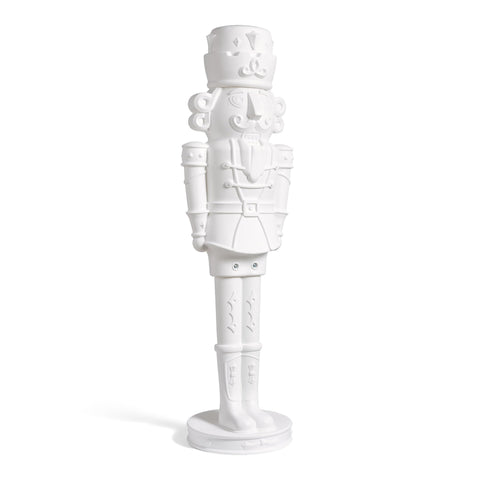 Step2 front view of 6-foot Nutcracker Prince showing bold holiday focal point