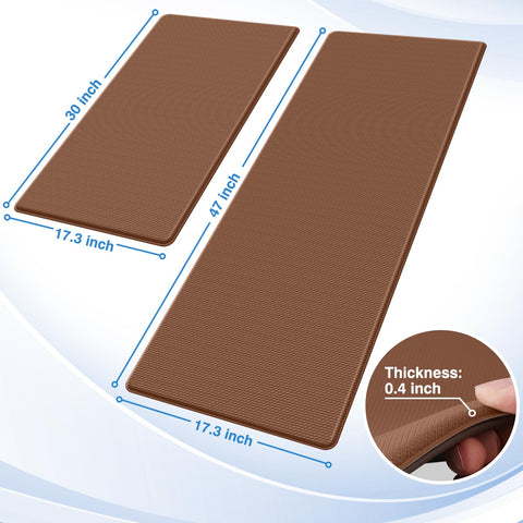 StepRite close-up of mat texture and 0.4 inch cushioning for supportive comfort