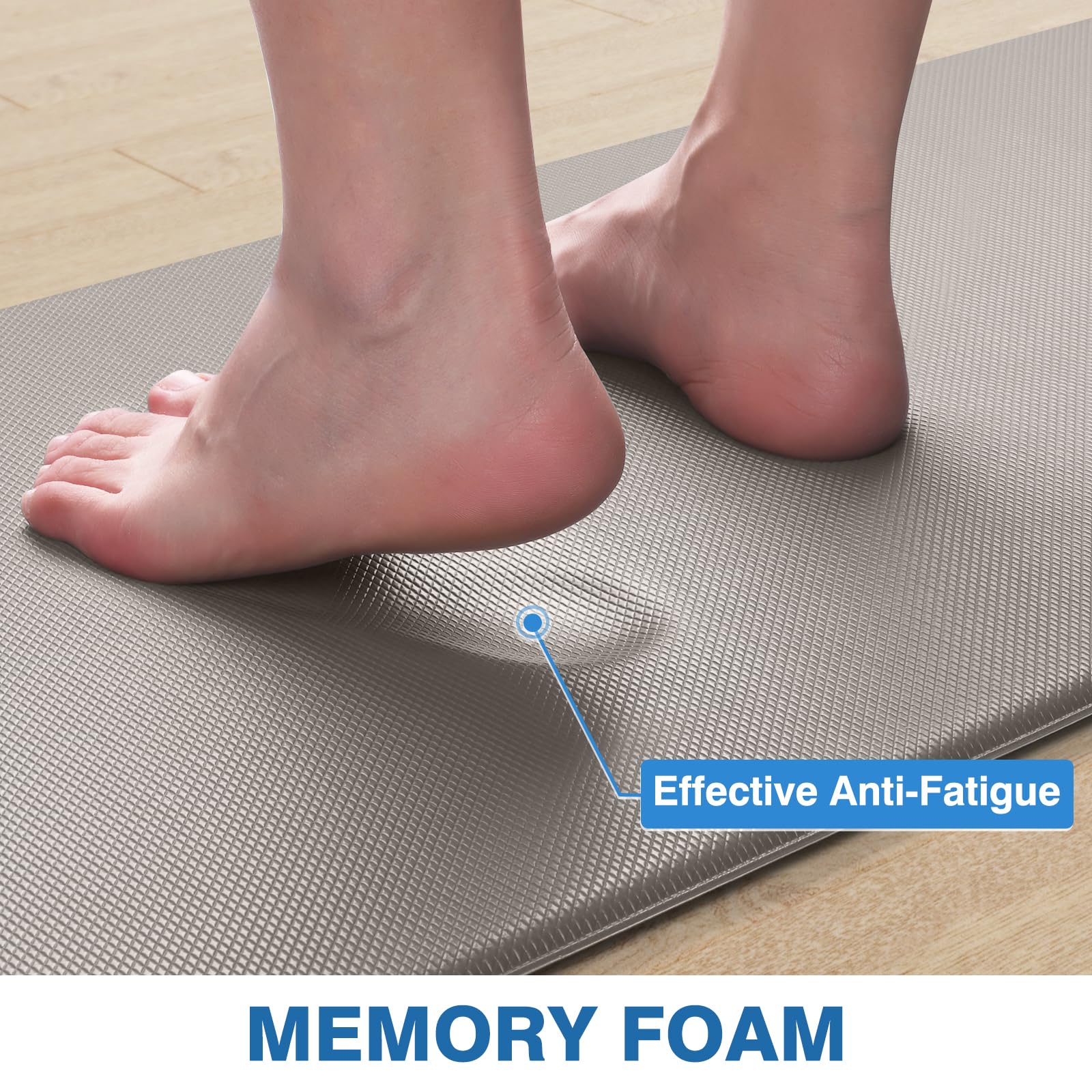StepRite edge profile illustrating 0.4-inch thickness and lasting support