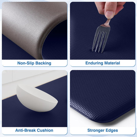 StepRite non-slip backing detail showing secure floor grip benefit