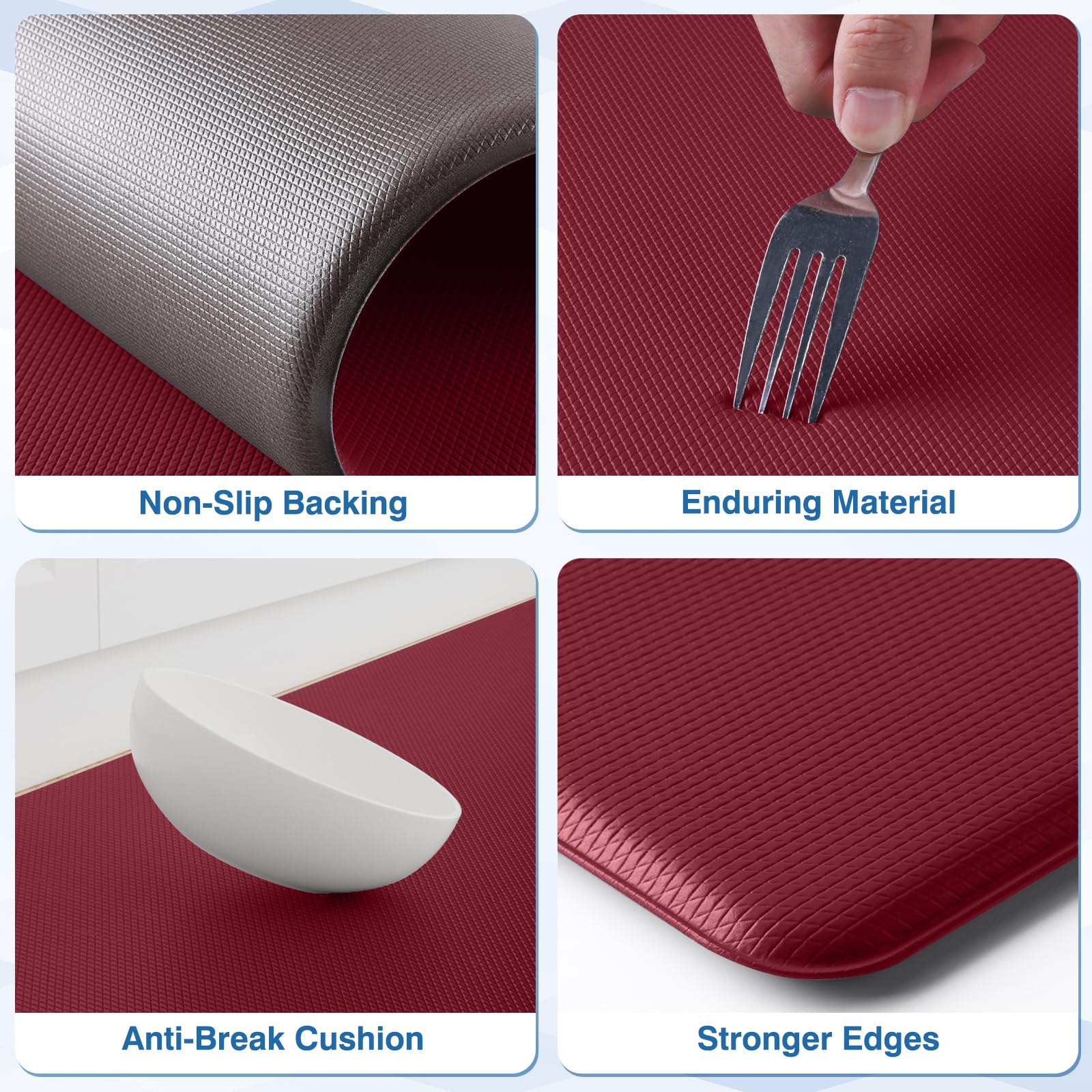 StepRite side profile displaying 0.4-inch supportive cushioning