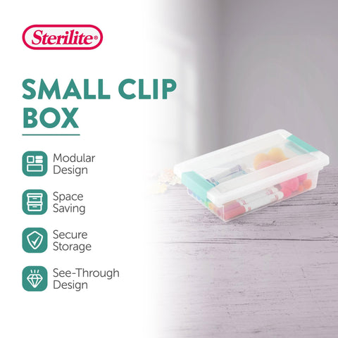 Close-up of Sterilite clear lid highlighting transparency and easy visual access