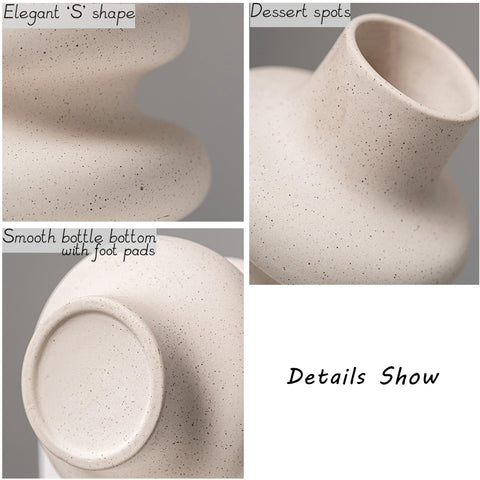 Steviieden vases on shelf with books showing size and scale