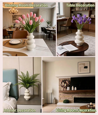 Steviieden vases used as wedding centerpiece offering elegant decor