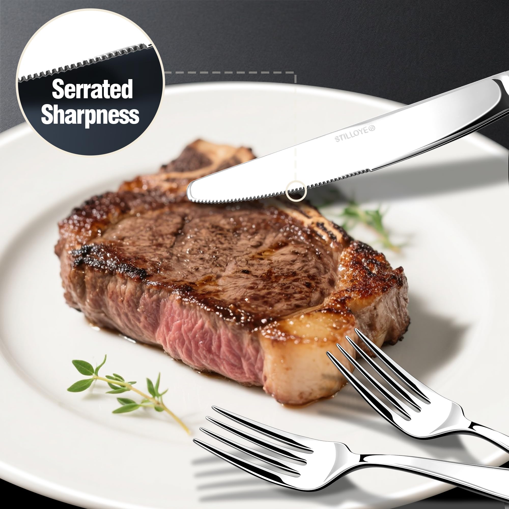 Stilloye dinner spoon top profile displaying smooth bowl and mirror finish