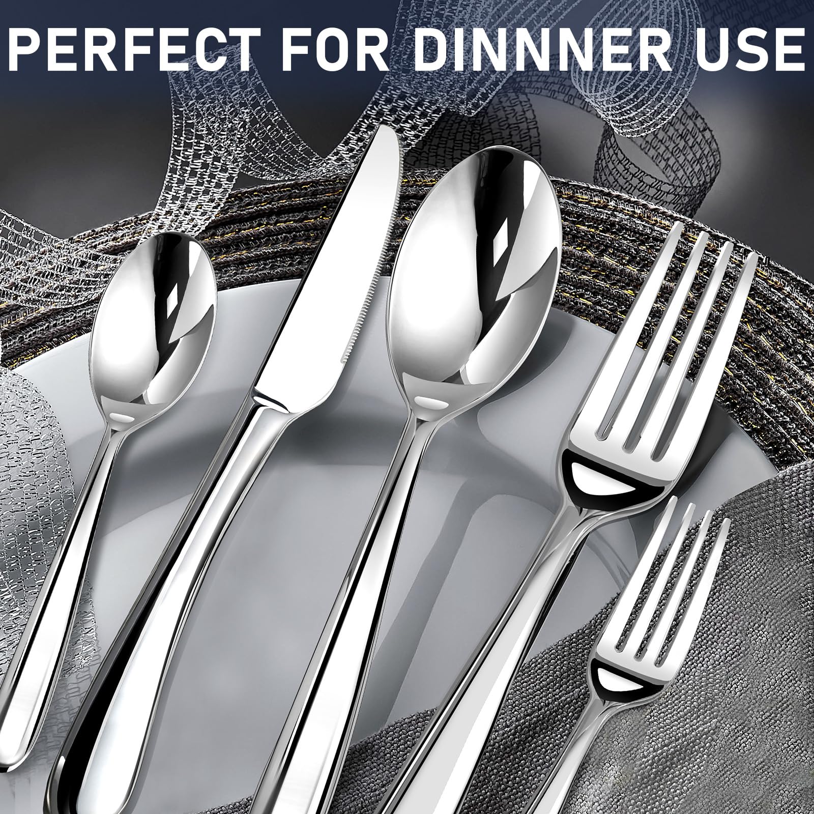 Stilloye flatware arranged on a dining table creating elegant presentation