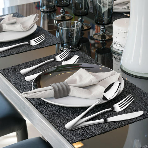 Stilloye flatware arranged on a dining table illustrating elegant everyday table styling