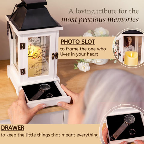 stillwind keepsake drawer open showing velvet lining for treasured items