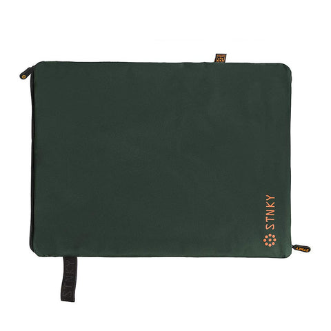 STNKY open with internal mesh pocket showing organized wet gear