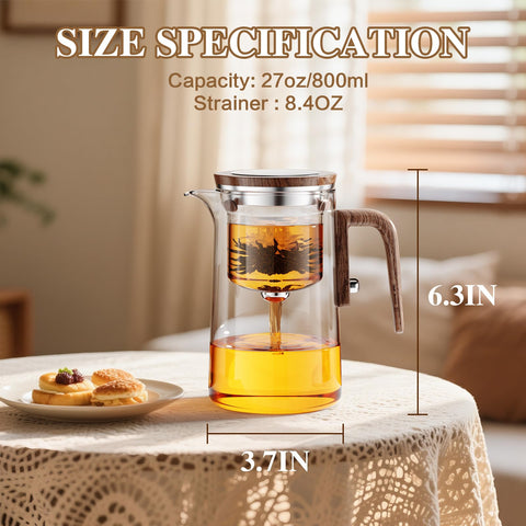 STNTUS INNOVATIONS pouring demo of teapot in use for controlled steeping benefit