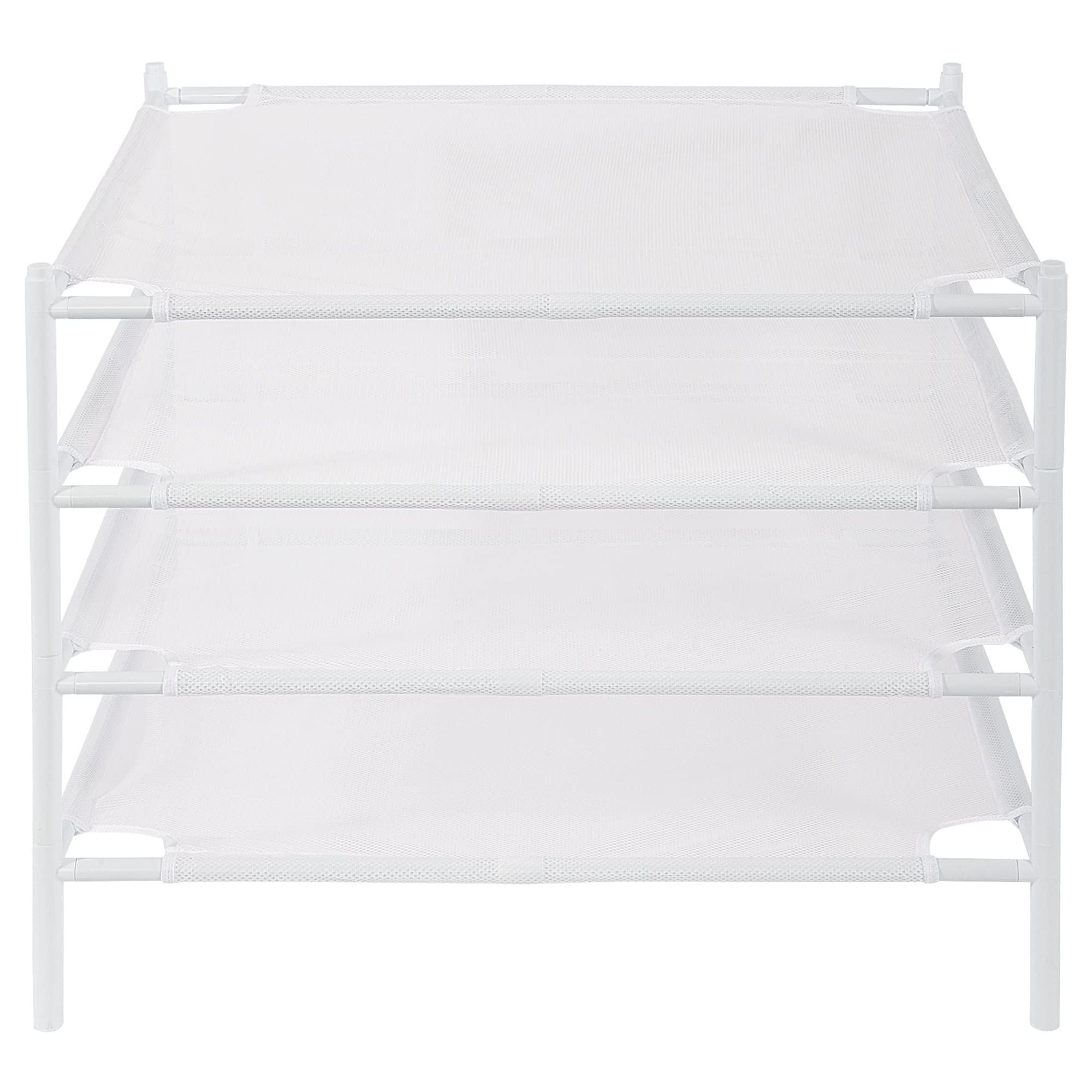 STO STO front view of 4-pack mesh drying racks showing compact stackability and organization