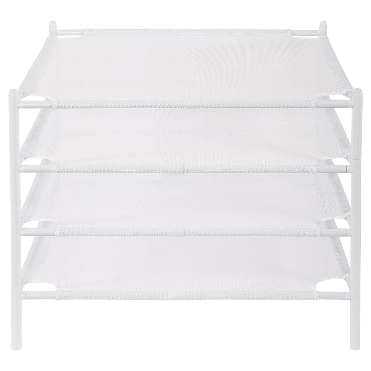 STO STO front view of 4-pack mesh drying racks showing compact stackability and organization