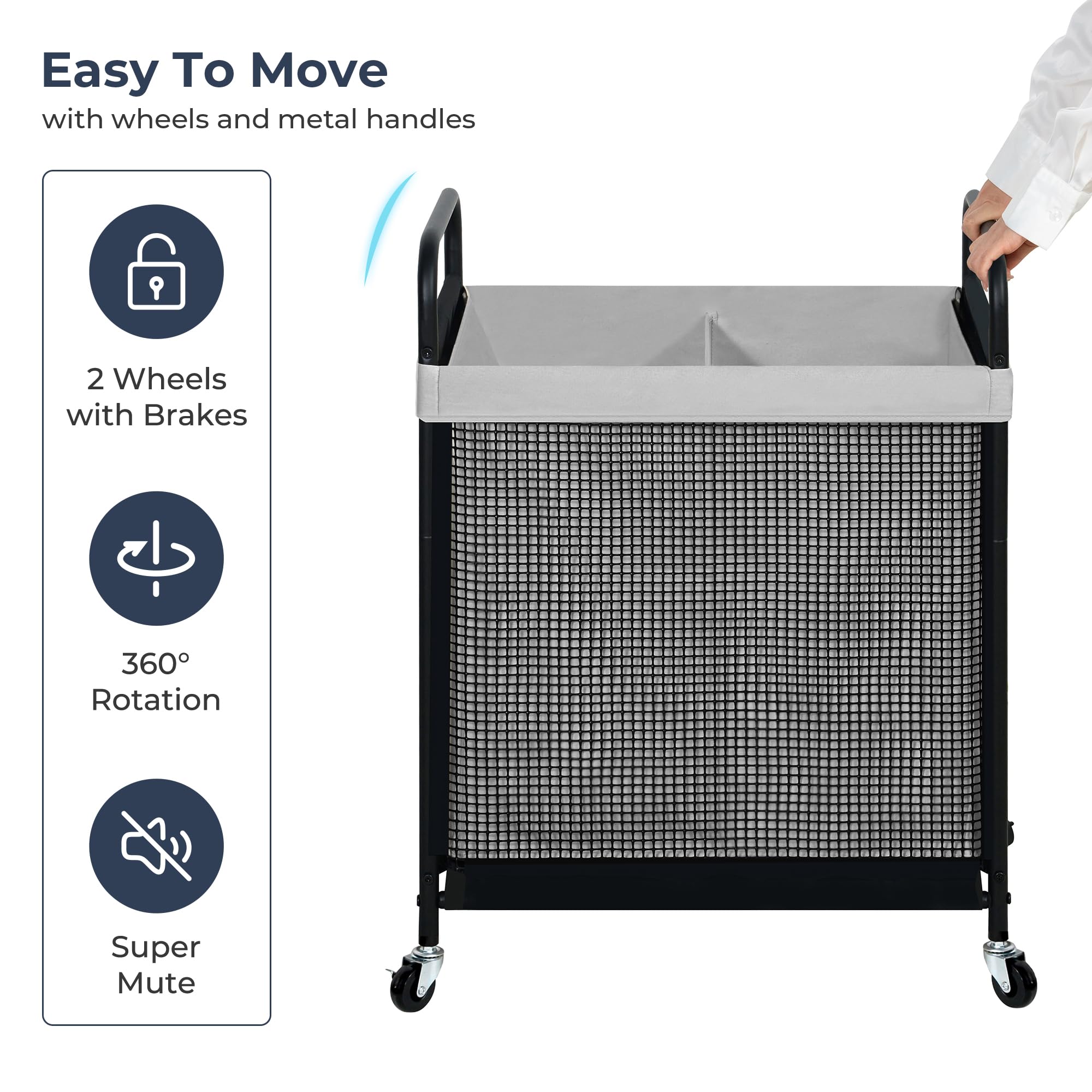 STO STO placed in bedroom illustrating tidy storage and easy mobility
