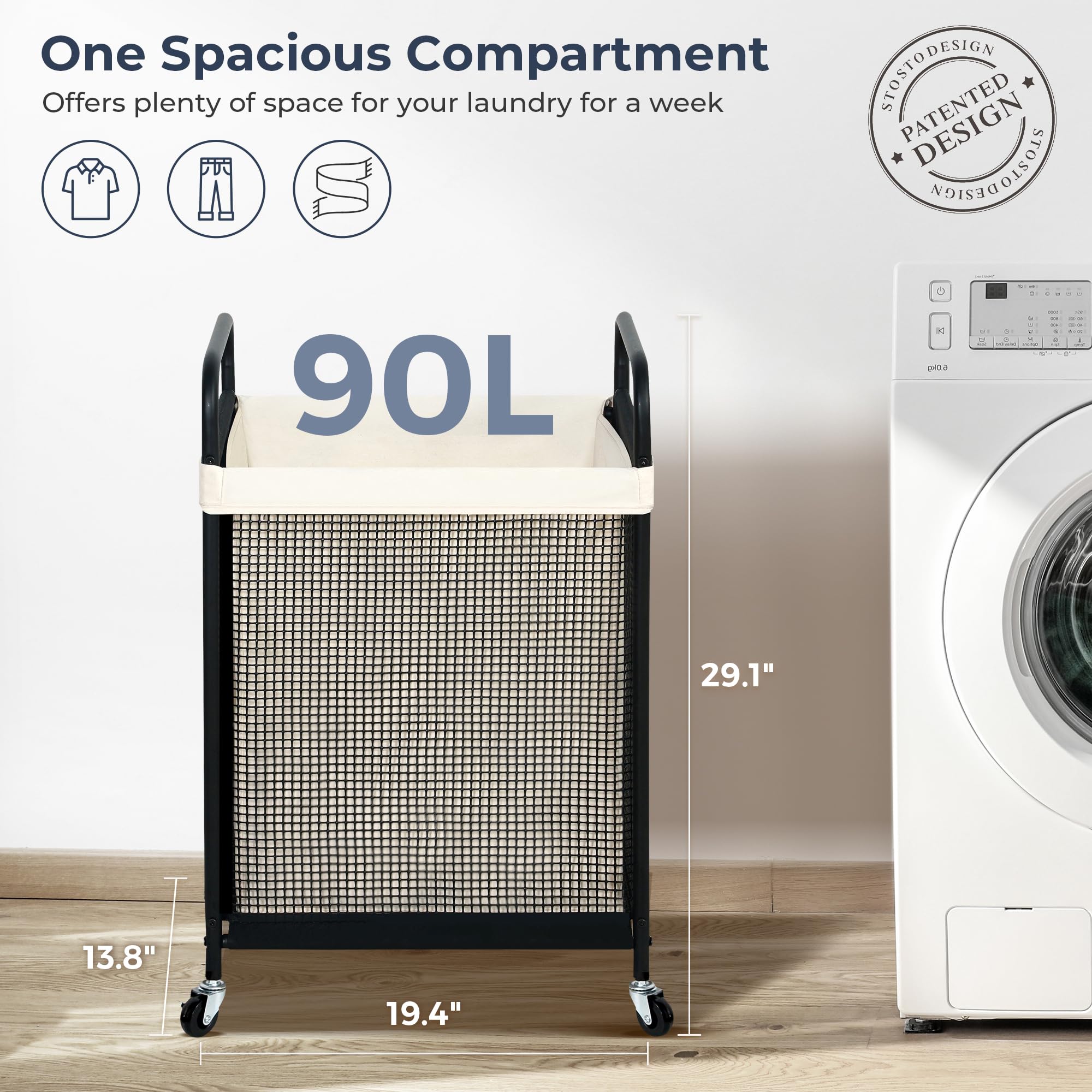 STO STO metal handle and powder-coated frame offering sturdy control