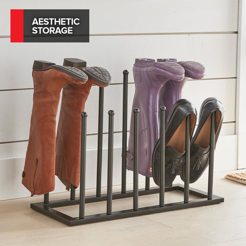 Stock Your Home boot rack stable base detail for tipping resistance benefit